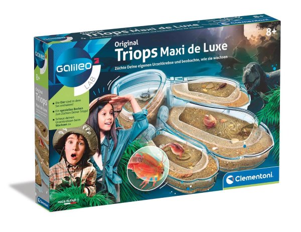 Clementoni - Original - Tadpole Shrimp - Triops Maxi De Luxe