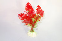 Plante artificielle rouge - verte 10 cm
